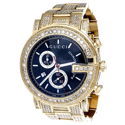 mens diamond gucci watch sale|gucci watch men price.